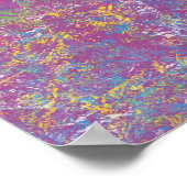 Lila Abstrakte Kunst in endlosen Farbmustern Poster (Ecke)