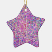 lila abstrakte Kunst Keramikornament (Links)