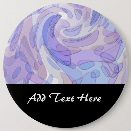 Lila Abstrakte Kunst Modernes Kunstwerk Button (Vorderseite)