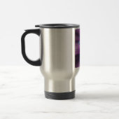 Lila abstrakte Kunst Reisebecher (Links)