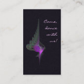 Lila Abstrakte Kunst Visitenkarte (Rückseite)