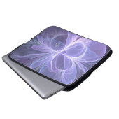 Lila Abstrakte Kunstinitiativen des modernen Frakt Laptopschutzhülle (Vorne Knopf)