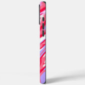 Lila Abstrakte Marmorfarbe Case-Mate iPhone Hülle (Rückseite / Links)
