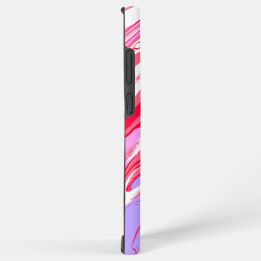 Lila Abstrakte Marmorfarbe Samsung Galaxy Hülle (Rechte Seite)