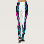 lila abstrakte Muster Leggings (Rückseite)