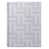 Lila Abstrakte Streifen Notizblock (Vorderseite)