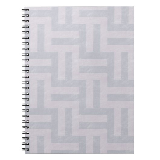 Lila Abstrakte Streifen Notizblock (Vorderseite)