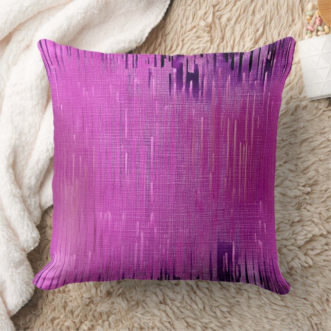 Lila abstrakte Textur Kissen (Decke)