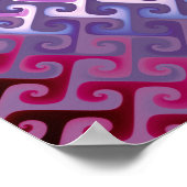 Lila Abstrakte Textur Poster (Ecke)