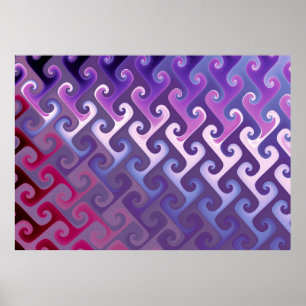 Lila abstrakte Textur Poster