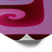 Lila Abstrakte Textur Poster (Ecke)