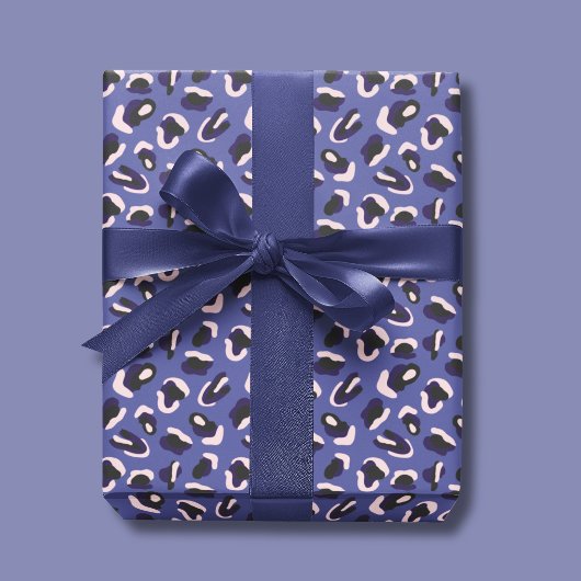 Lila Abstrakte Tierausdruck Geschenkpapier