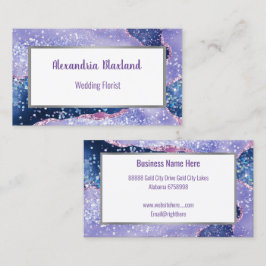 LILA ABSTRAKTE WEISSE KARTE