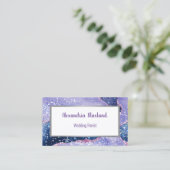 LILA ABSTRAKTE WEISSE KARTE (Stehend Vorderseite)