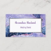 LILA ABSTRAKTE WEISSE KARTE (Vorderseite)