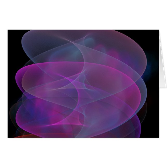 Lila abstrakte Welle (Vorderseite (Horizontal))