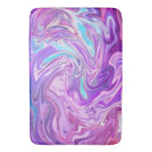 Lila Abstrakter flüssiger Marmor Badematte (Vorderseite Vertikal)