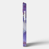 Lila Abstrakter iPhone-Fall im Mondberg Case-Mate iPhone Hülle (Rückseite / Links)