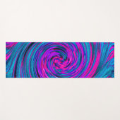 Lila, Abstrakter Retro-Twirl Yogamatte (Vorderseite (Horizontal))