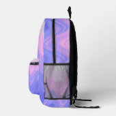 Lila Abstrakter Rucksack in Wavy Pink (Rechts)
