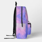 Lila Abstrakter Rucksack in Wavy Pink (Links)