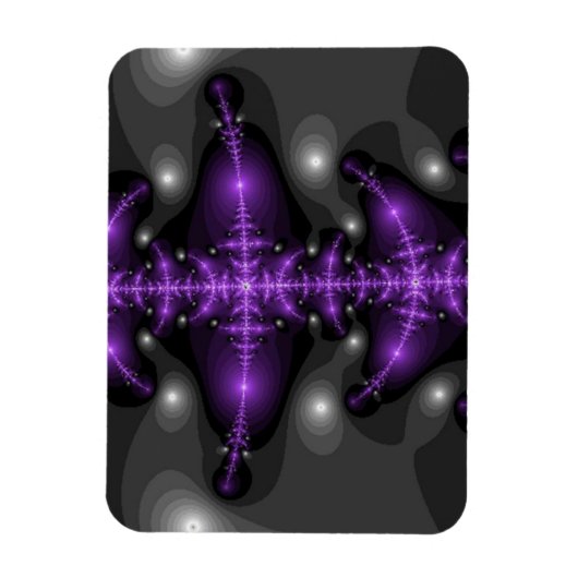 Lila Abstrakter Spin Magnet (Vertikal)