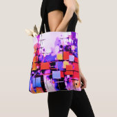 Lila Abstraktes Artikel 108 Tasche (Von Nahem)