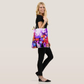 Lila Abstraktes Artikel 108 Tasche (Am Model)