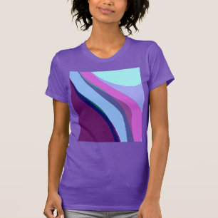 Lila Abstraktes Artikel 308 T-Shirt