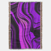 Lila abstraktes Design Decke (Vorderseite Vertikal)