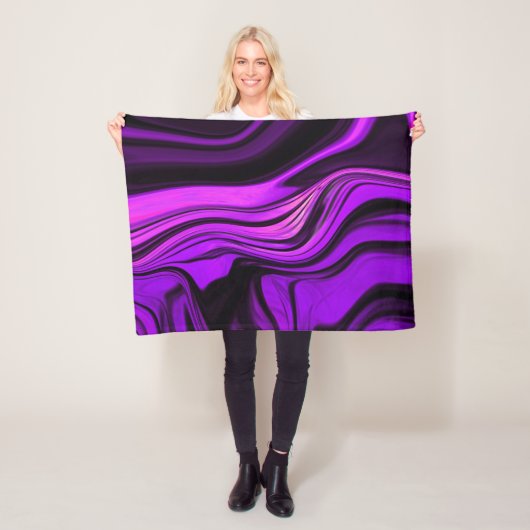 Lila abstraktes Design Fleecedecke (Beispiel)