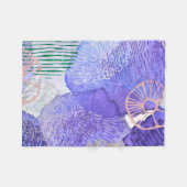 Lila abstraktes Design Fleecedecke (Vorderseite (Horizontal))
