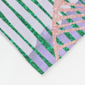Lila abstraktes Design Fleecedecke (Ecke)