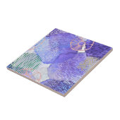 Lila abstraktes Design Fliese (Seite)