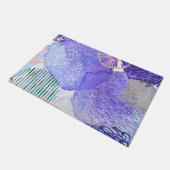 Lila abstraktes Design Fußmatte (Schrägansicht)