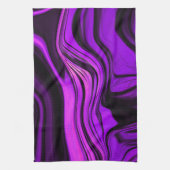 Lila abstraktes Design Geschirrtuch (Vertikal)