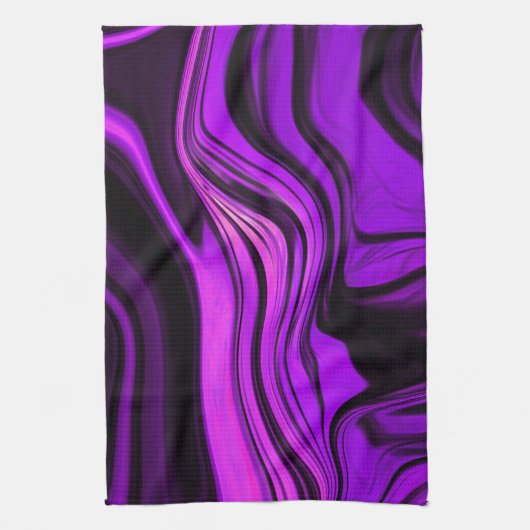 Lila abstraktes Design Geschirrtuch (Vertikal)