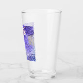 Lila abstraktes Design Glas (Links)