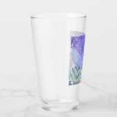 Lila abstraktes Design Glas (Rechts)