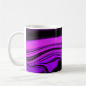 Lila abstraktes Design Kaffeetasse (Links)