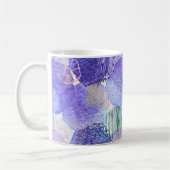 Lila abstraktes Design Kaffeetasse (Links)
