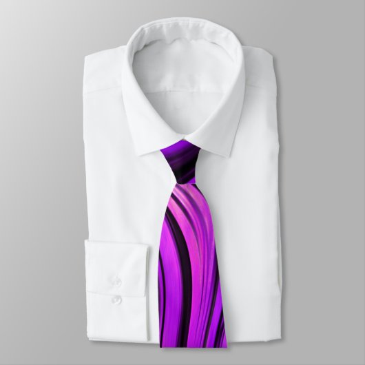 Lila abstraktes Design Krawatte (Gebunden)