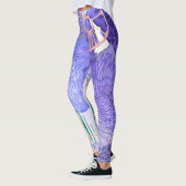 Lila abstraktes Design Leggings (Links)