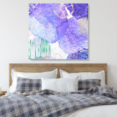 Lila abstraktes Design Leinwanddruck (Insitu (Schlafzimmer))