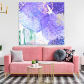 Lila abstraktes Design Leinwanddruck (Insitu (Wohnzimmer))