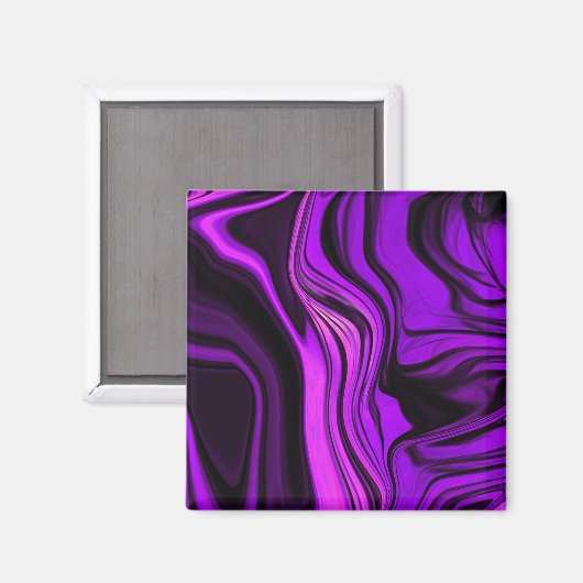 Lila abstraktes Design Magnet (Vorderseite/Rückseite)
