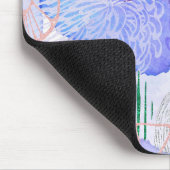 Lila abstraktes Design Mousepad (Ecke)