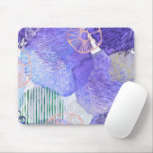 Lila abstraktes Design Mousepad (Mit Mouse)