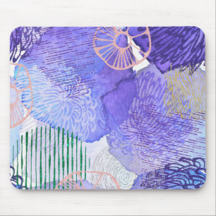 Lila abstraktes Design Mousepad