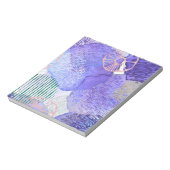 Lila abstraktes Design Notizblock (Rotiert)